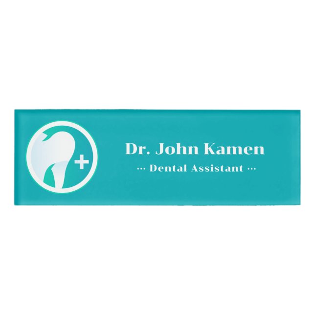 Dentist | Teeth Name Tag (Front)