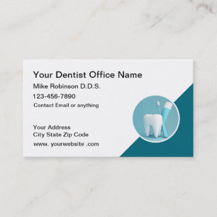 Dentist Theme Appointment Business Cards Template