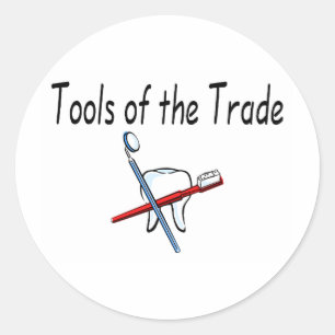 Dentist Tools of the Trade Classic Round Sticker