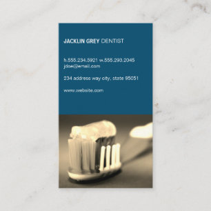 Dentist   Tooth Brush Business Card
