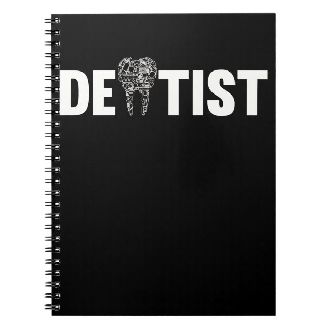 Dentist Tooth Dental Assistant Dentistry Notebook (Front)
