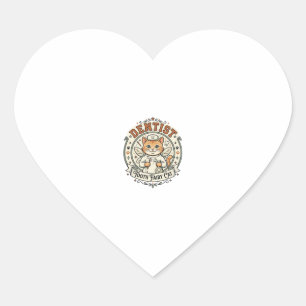 Dentist Tooth Fairy Cat Dentist Tooth Fairy Cat Vi Heart Sticker
