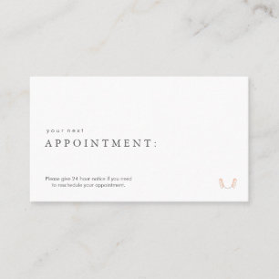 Dentist Tooth Logo Appointment Card