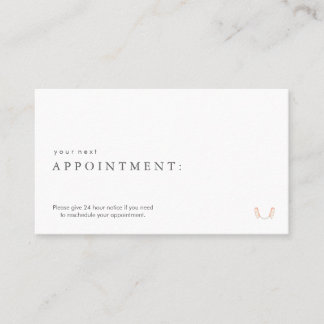 Dentist Tooth Logo Appointment Card