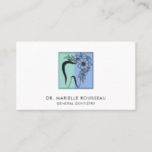Dentist Tooth Logo Business & Appointment Business Card