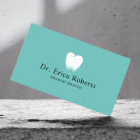 Dentist Tooth Logo Light Teal Dental Office
