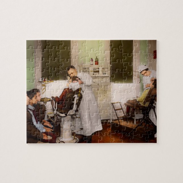 Dentist - Treating them like children 1922 Jigsaw Puzzle (Horizontal)