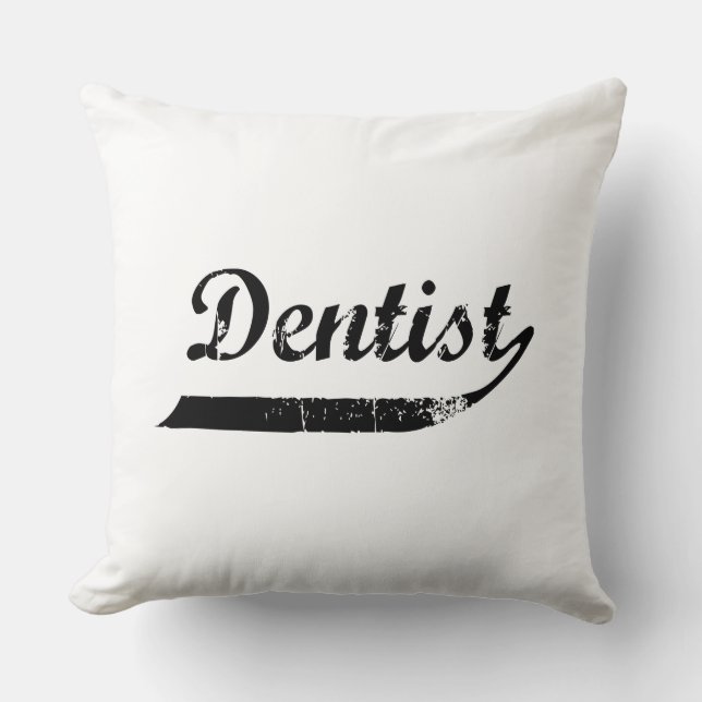 Dentist Typography Cushion (Front)