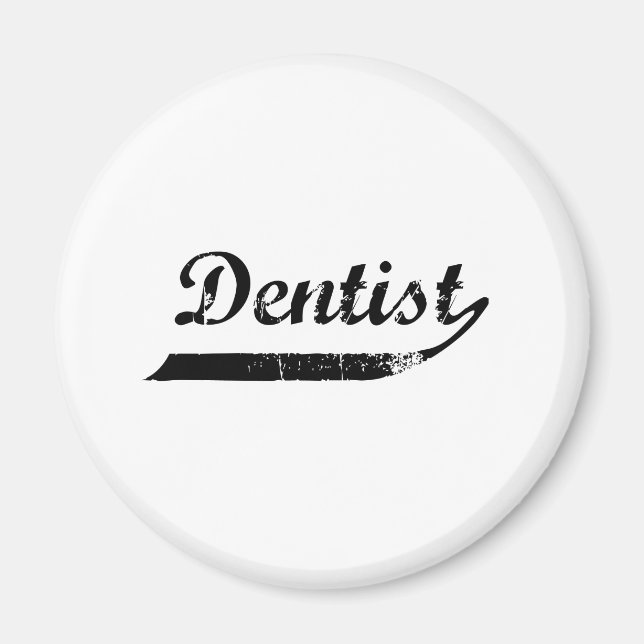 Dentist Typography Magnet (Front)