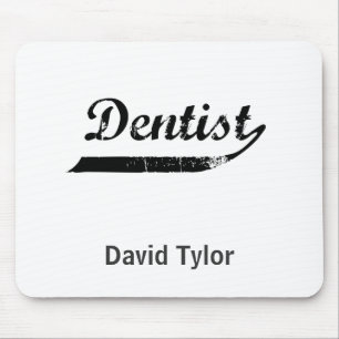 Dentist Typography Mouse Mat
