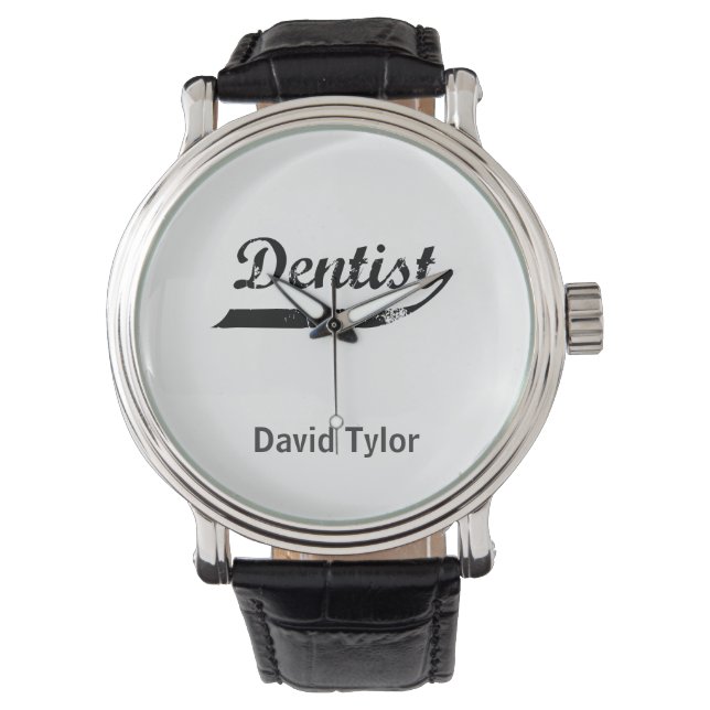 Dentist Typography Watch (Front)