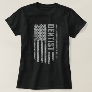 Dentist USA Flag Distressed design T-Shirt