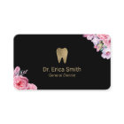 Dentist Vintage Floral Gold Tooth Dental Care