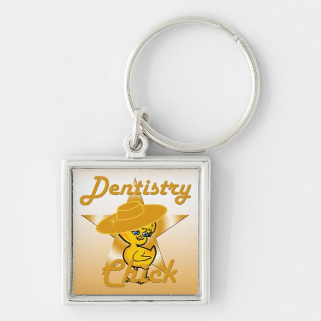 Dentistry Chick #10 Key Ring (Front)
