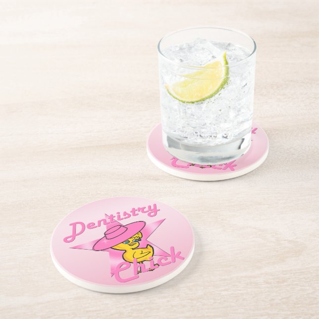 Dentistry Chick #8 Coaster (Side)