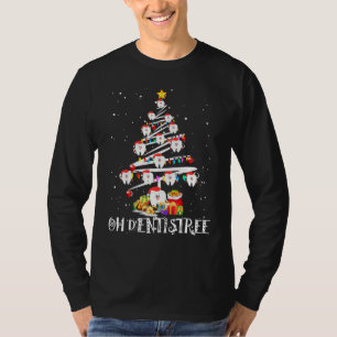 Dentistry Christmas Tree Dental Santa Teeth Dentis T-Shirt
