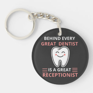 Dentistry Funny Women's Tooth Graphic Dental Key Ring