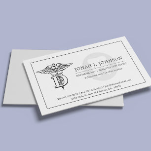 Dentistry Minimal Tooth Symbol Business Card