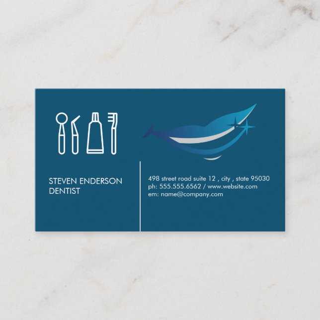 Dentistry | Smiling Lips Business Card (Front)