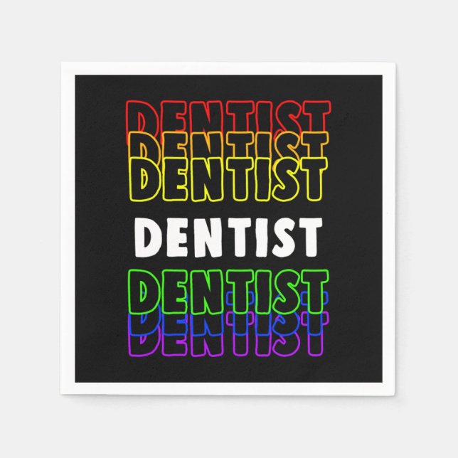 Dentistry Teeth Tooth Doctor Dentist Medicine Gift Napkin (Front)