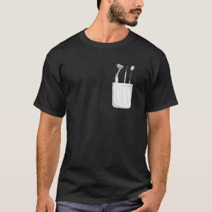 Dentistry Tools Orthondontist Dental Breast Pocket T-Shirt