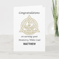 Dentistry White Coat Custom School Name Medical 