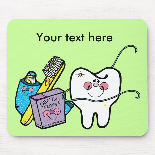 Dentist's Day March 6 Mouse Mat (Front)