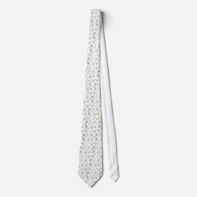 Dentists Dream White Tooth Tie (Front)
