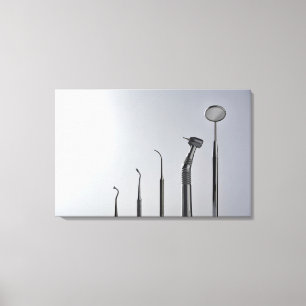 Dentist's instruments canvas print