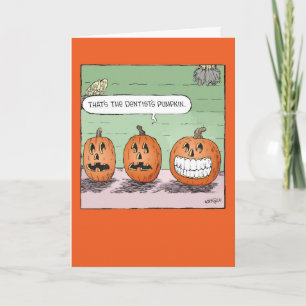 Dentist's Pumpkin  Halloween Card