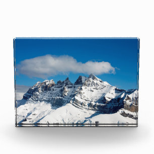 Dents du Midi Switzerland Holiday Card Poster Photo Block