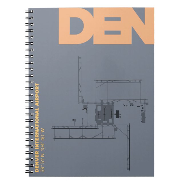 Denver Airport (DEN) Diagram Notebook (Front)