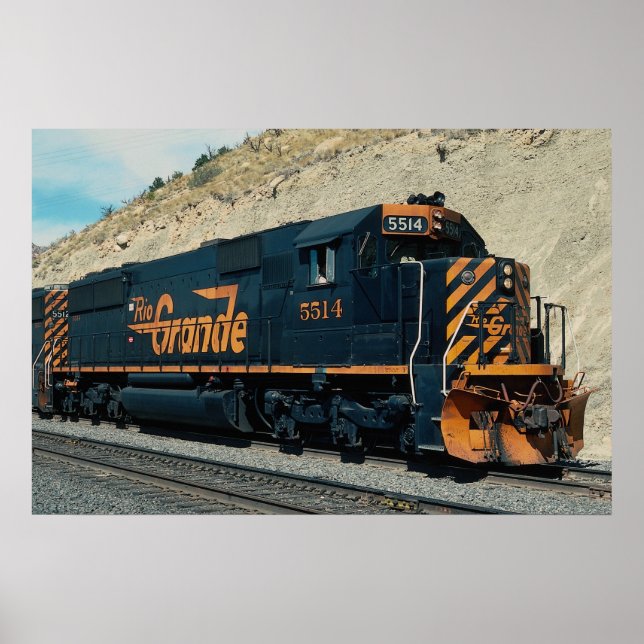 Denver and Rio Grande Western EMD SD-50 No. 5514, Poster (Front)