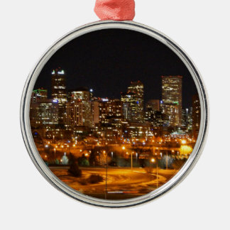 Denver at night metal tree decoration