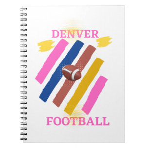 Denver Broncos and Football t shirt Classic  Notebook