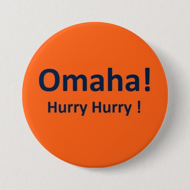 Denver Broncos Peyton Manning Omaha Button (Front)