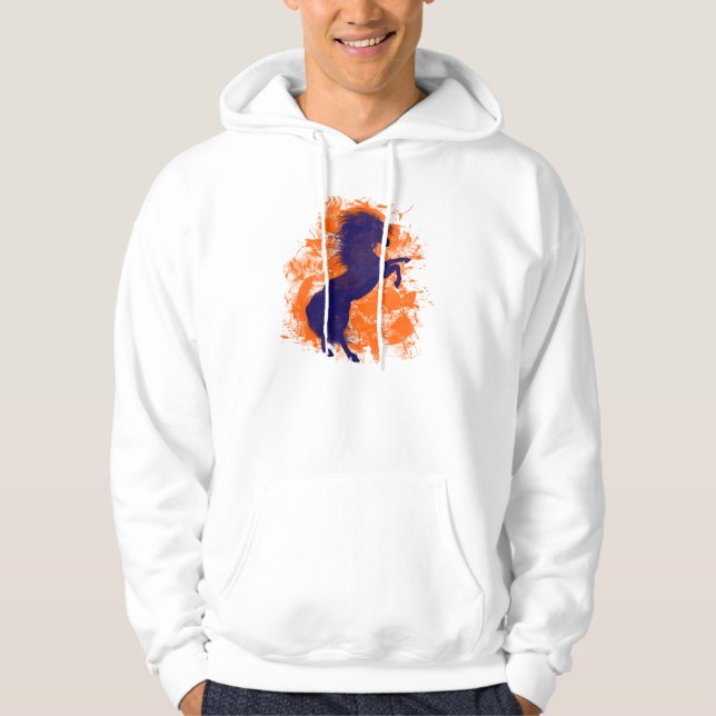 Denver Bucking Broncos Horse Hoodie (Front)