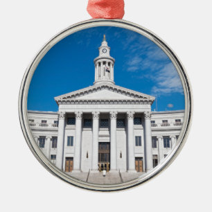 Denver City and County Building Entrance Metal Tree Decoration