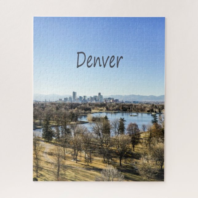 Denver City and Mountains Colorado Jigsaw Puzzle (Vertical)