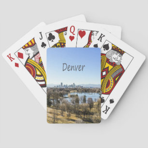 Denver City and Mountains Colorado Playing Cards