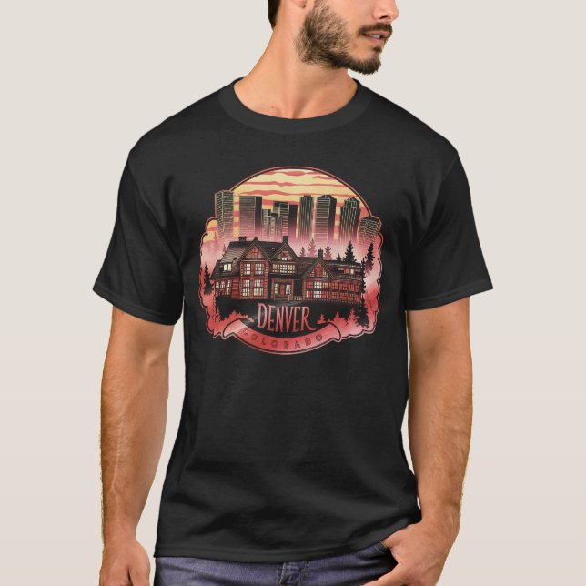 Denver City Colorado USA T-Shirt (Front)