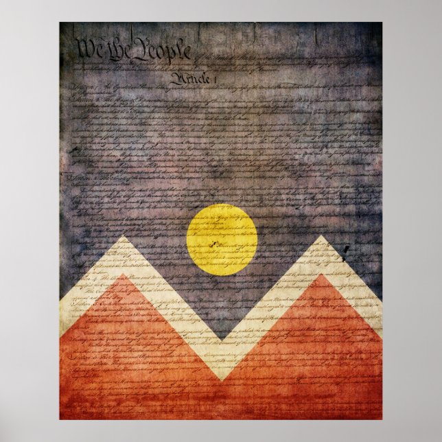 Denver City Flag Poster (Front)