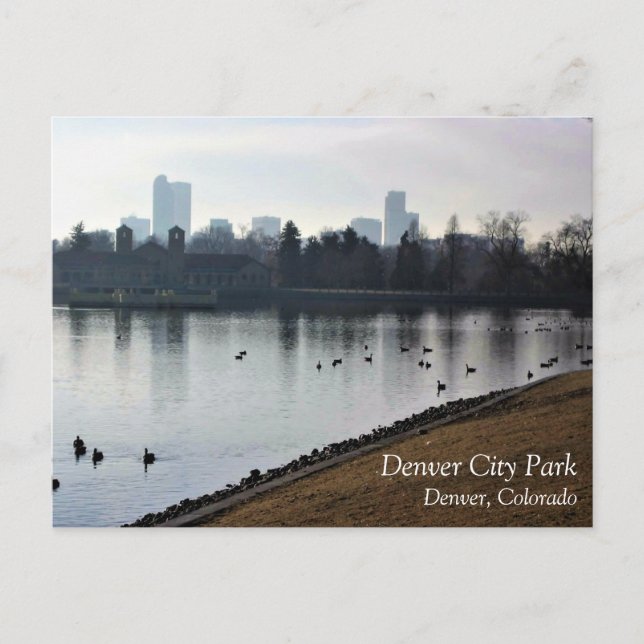 Denver City Park, Denver, Colorado Postcard (Front)