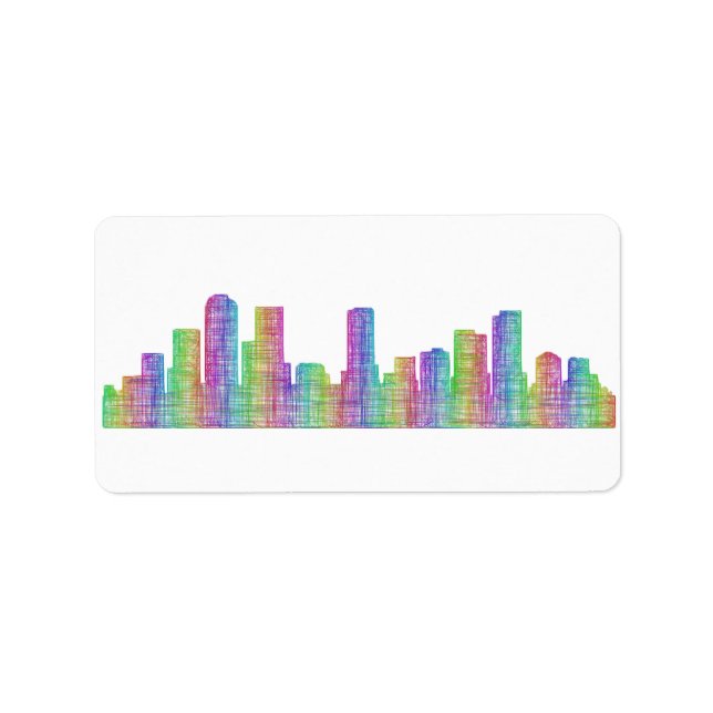 Denver city skyline label (Front)