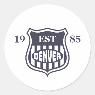 Denver Classic Round Sticker