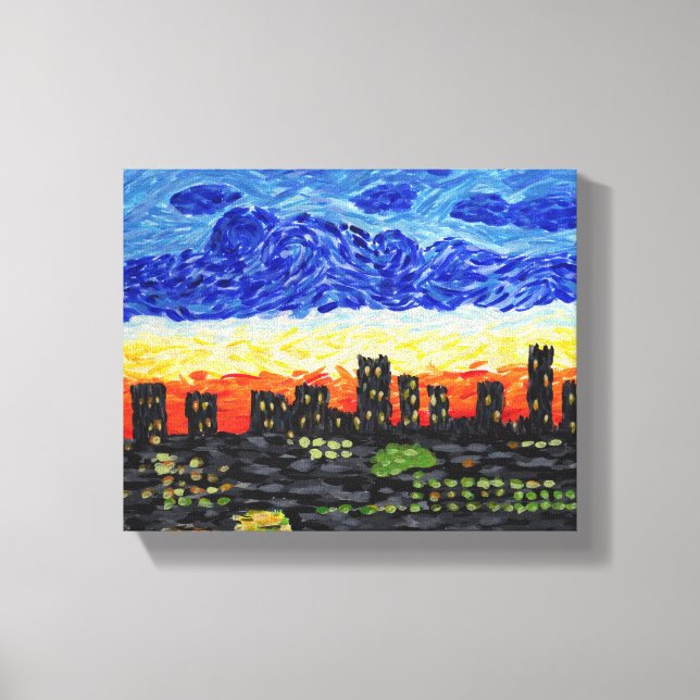 Denver,Co skyline Canvas Print (Front)