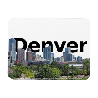 Denver CO Skyline with Denver in the Sky Magnet