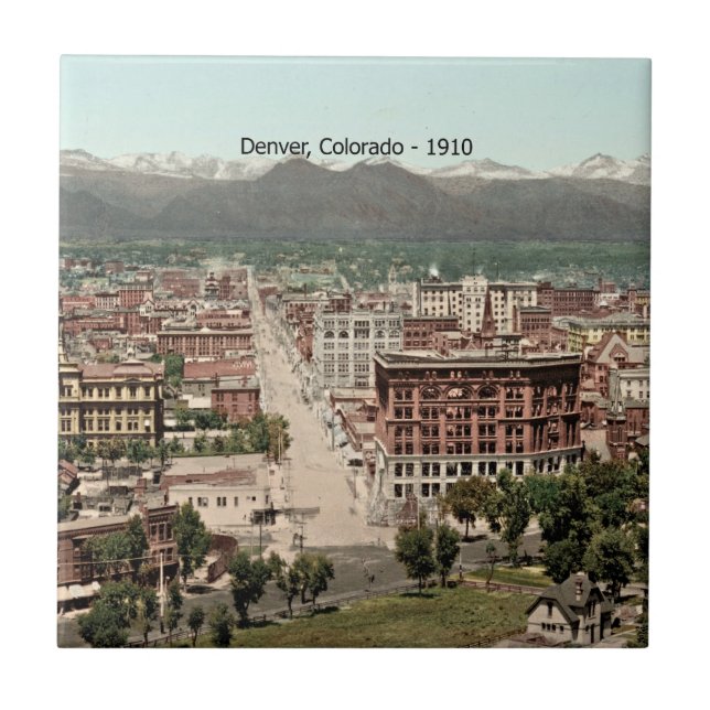 Denver, Colorado 1910, Tile (Front)