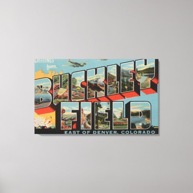 Denver, Colorado - Buckley Field Canvas Print (Front)