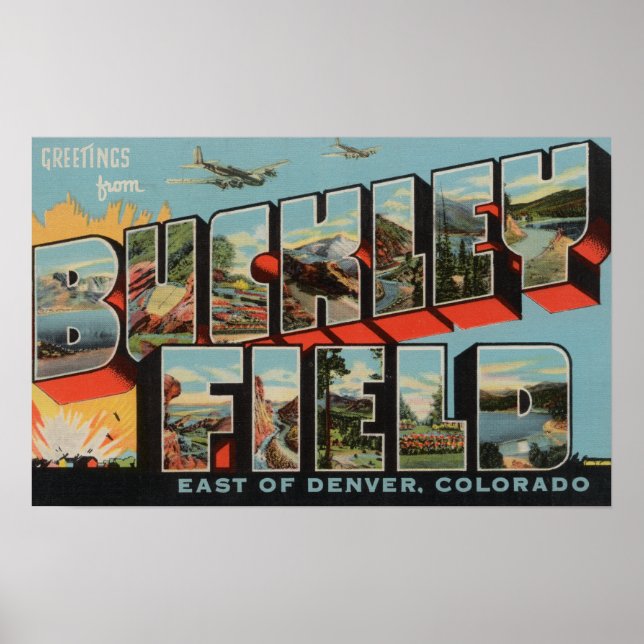 Denver, Colorado - Buckley Field Poster (Front)
